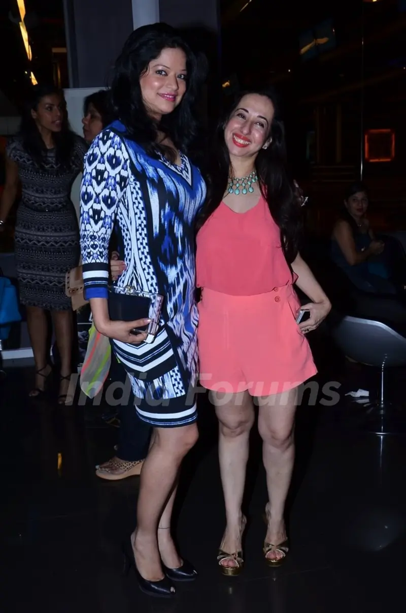 Arzoo Govitrikar poses with a friend at Power Women Fiesta