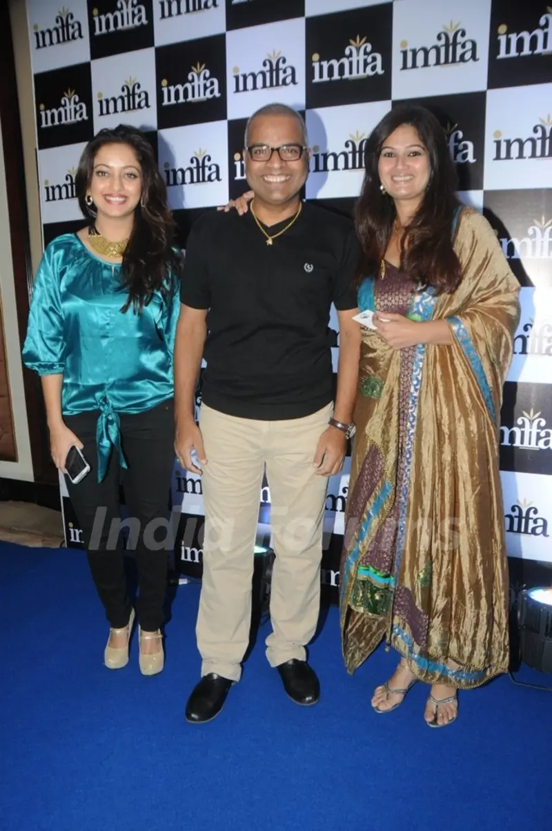 Bharat Jadhav poses with friends at IMFAA