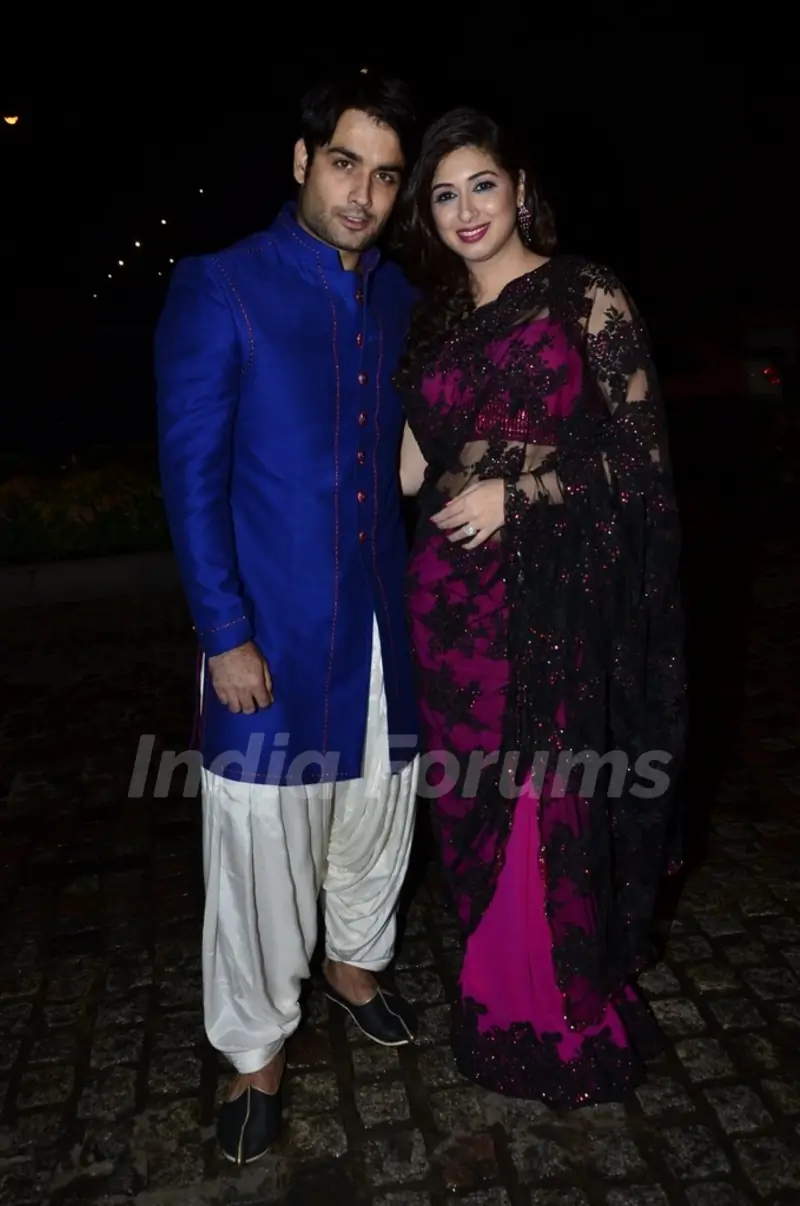 Vahbbiz Dorabjee and Vivian Dsena were at Nikitan Dheer and Kratika Sengar's Wedding Reception