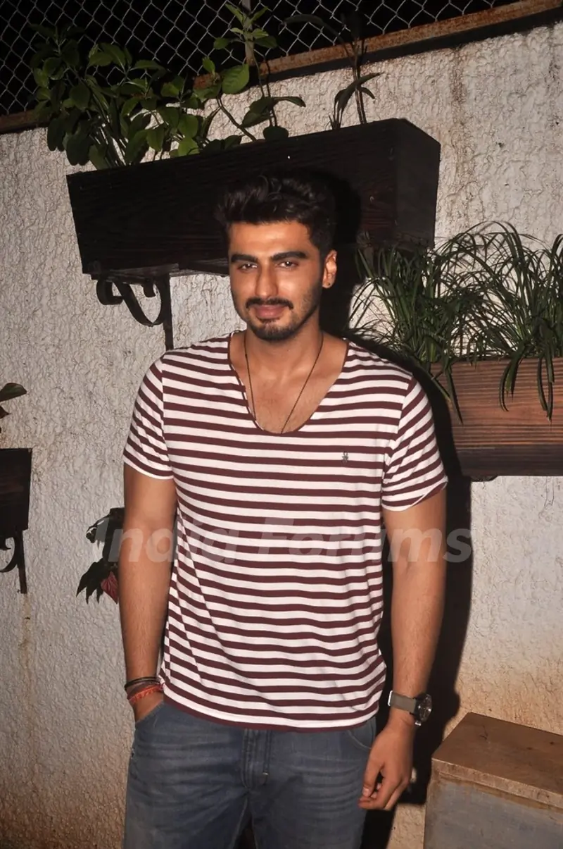 Arjun Kapoor poses for the media at the Screening for Finding Fanny