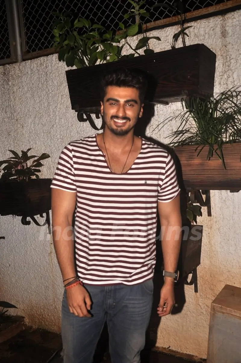 Arjun Kapoor poses for the media at the Screening for Finding Fanny