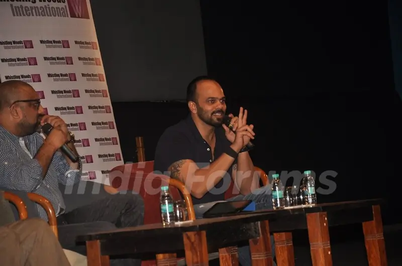 Rohit Shetty interacts with the students in Masterclass at Whistling Woods