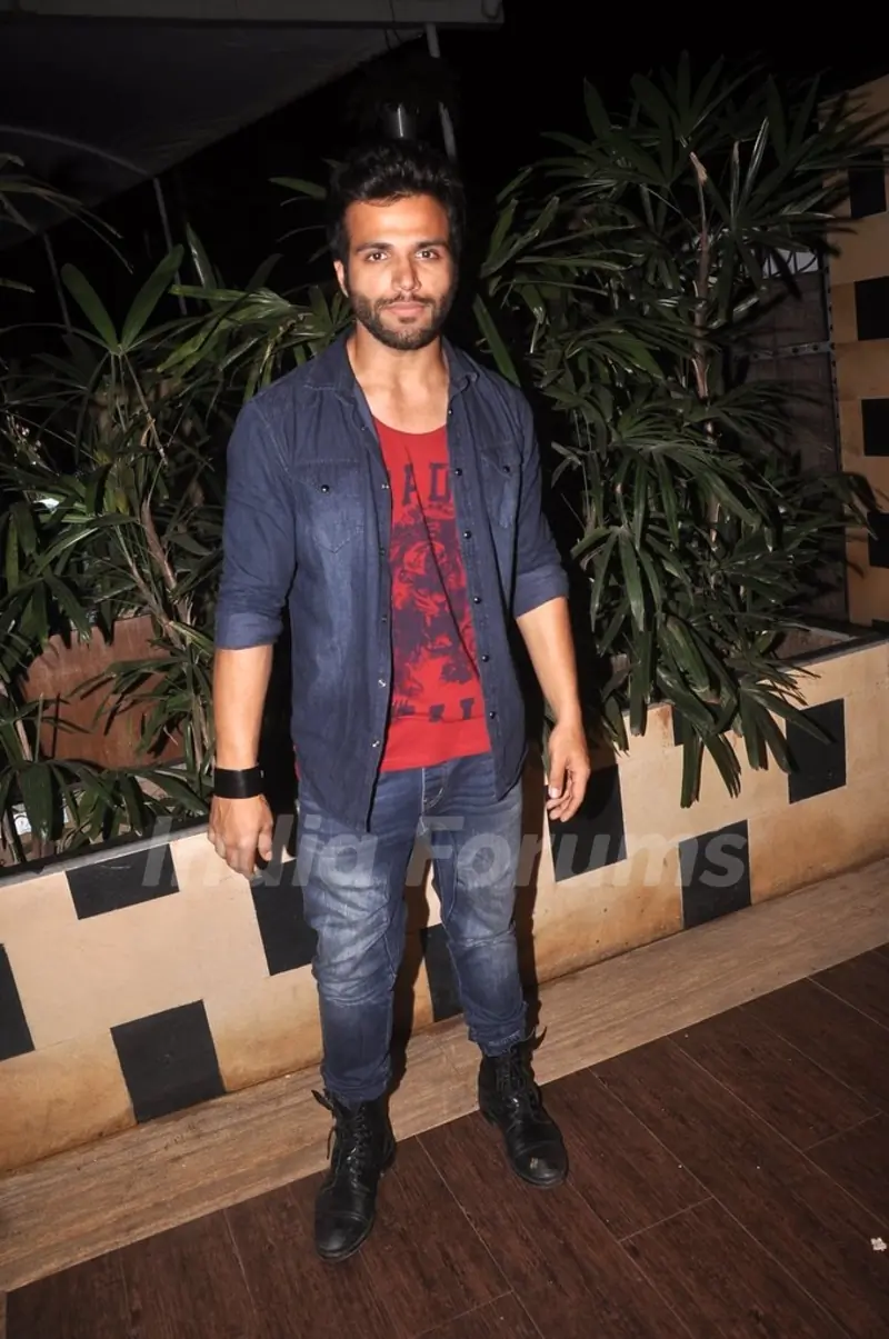 Rithvik Dhanjani was seen at Sargun Mehta's Birthday Bash