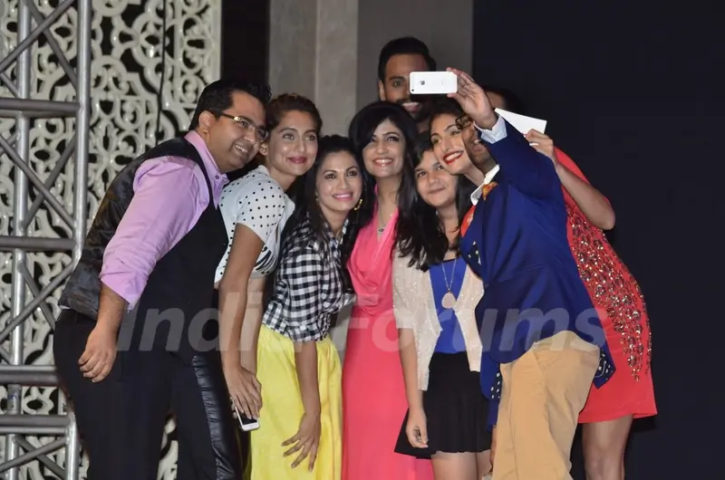 Celebs click a selfie at the Launch of 'Fame Fashion Network'