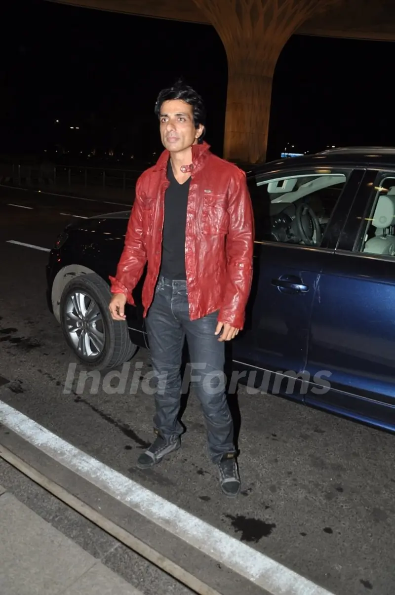 Sonu Sood snapped at Airport while leaving for Slam Tour