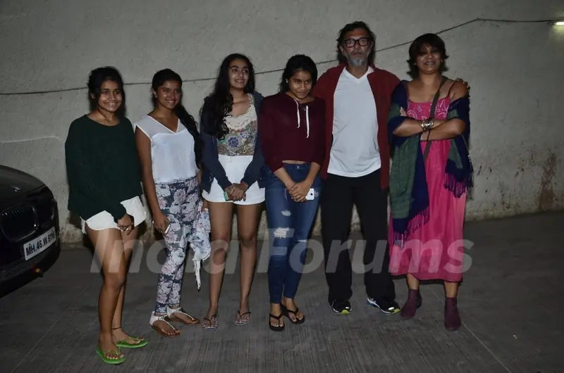 Rakesh Omprakash Mehra with family at the Special Screening of Khoobsurat