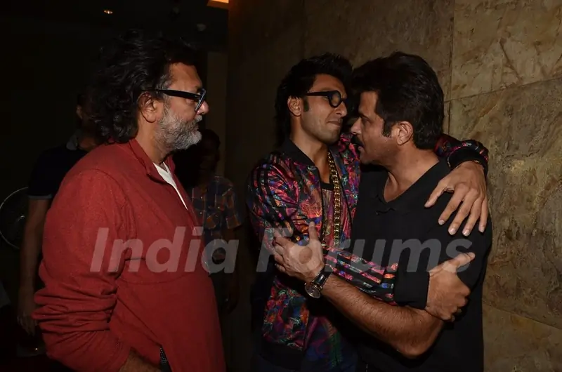 Ranveer Singh snapped hugging Anil Kapoor at the Special Screening of Khoobsurat