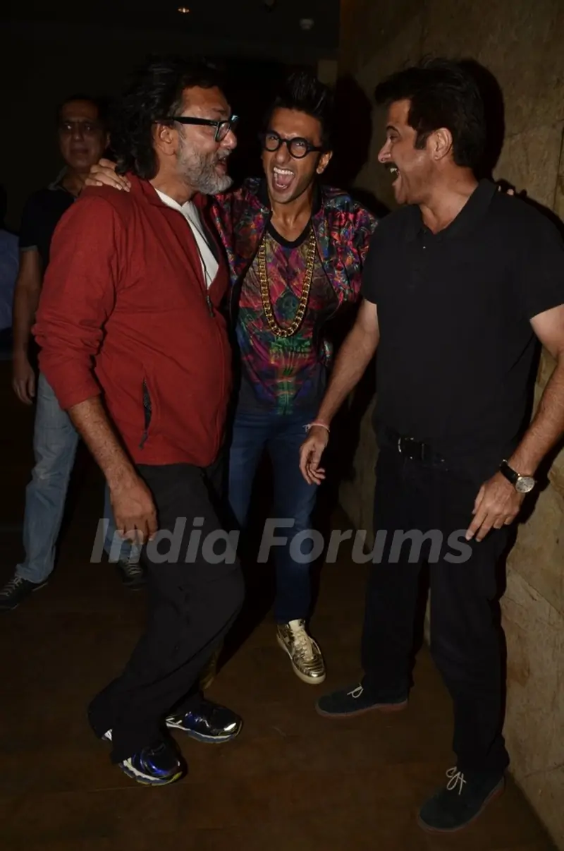Rakesh Omprakash Mehra, Ranveer Singh and Anil Kapoor at the Special Screening of Khoobsurat