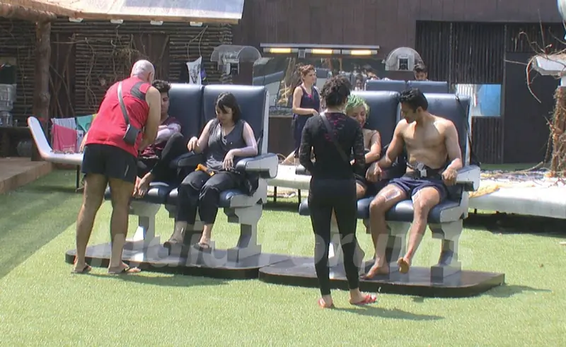 Contestants during a task on Bigg Boss 8