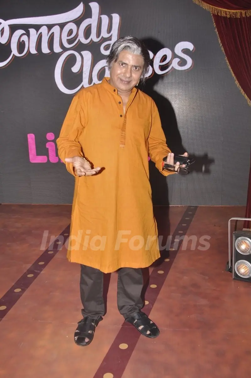 Sudesh Lahiri poses for the media at the Launch of Comedy Classes