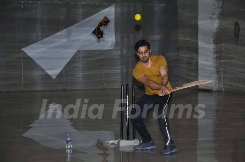 Vishal Karwal snapped at the practice session for a forthcoming Box Cricket League