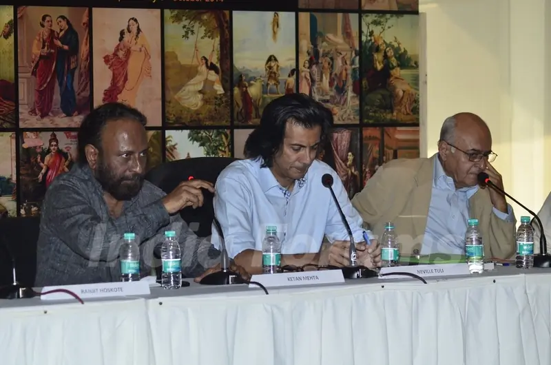 Ketan Mehta snapped at the Promotion of Rang Rasiya with an Art Exhibition
