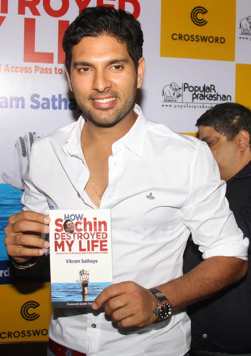 Yuvraj Singh was at Vikram Sathye's Book Launch
