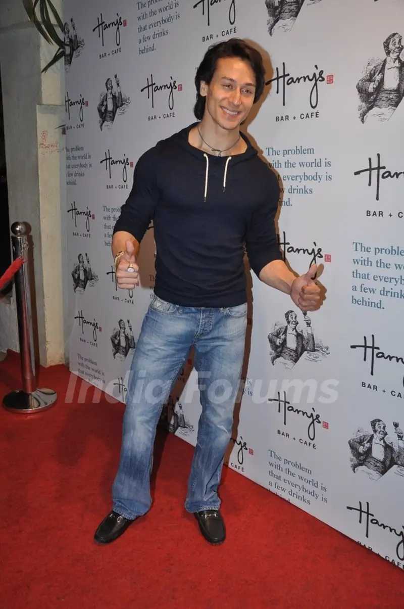 Tiger Shroff at the Launch of Harry's Cafe