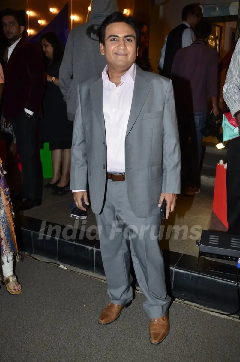 Dilip Joshi poses for the media at SBS Party