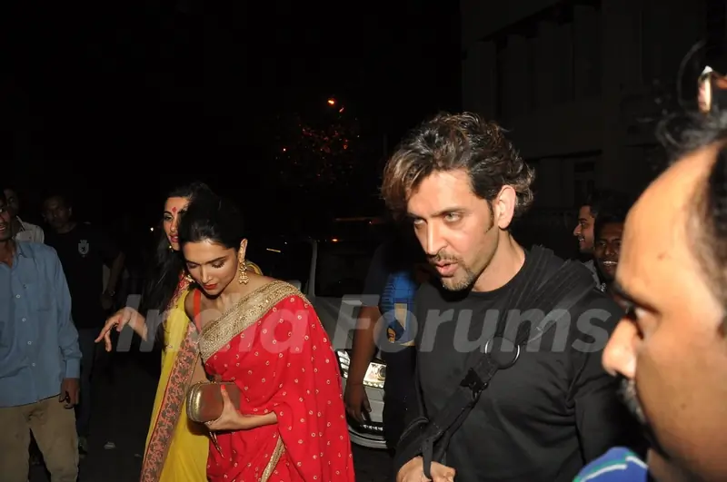 Hrithik Roshan was snapped at Aamir Khan's Diwali Bash