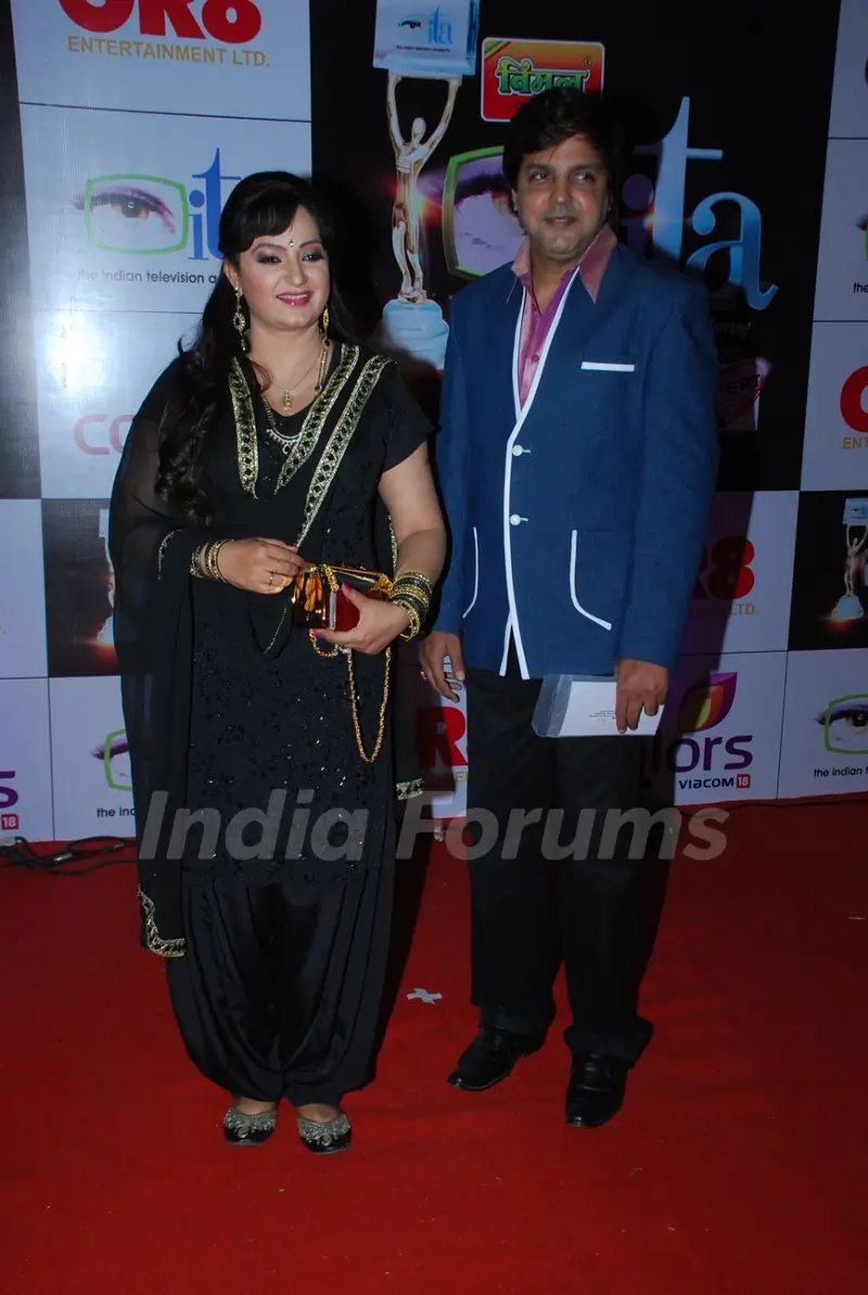 Upasana Singh & Neeraj Bharadwaj were at the ITA Awards 2014