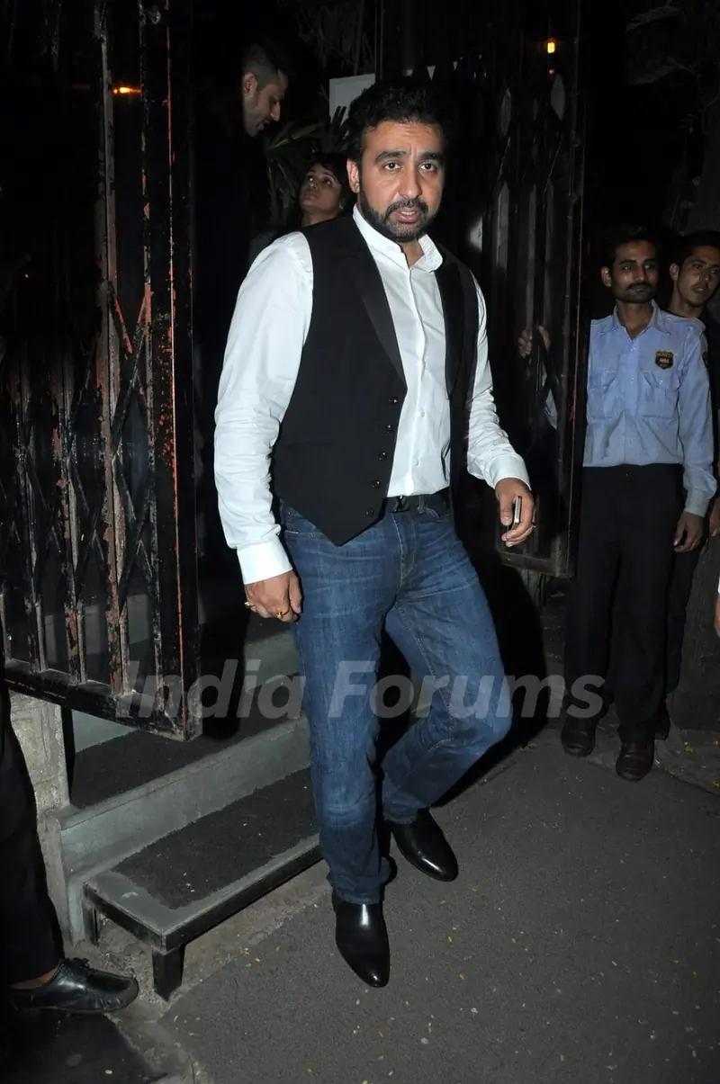 Raj Kundra was snapped at Nido