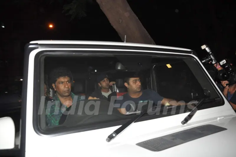 Ranbir Kapoor was snapped outside Ravi Chopra's house