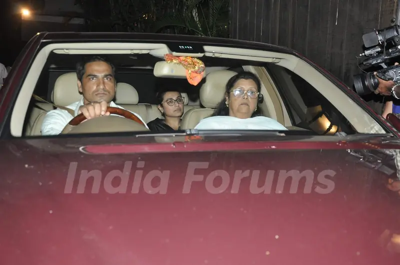 Rani Mukherjee was snapped outside Ravi Chopra's house