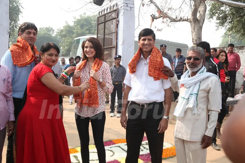Anushka Sharma felicitated at the Launch of Support My School Campaign