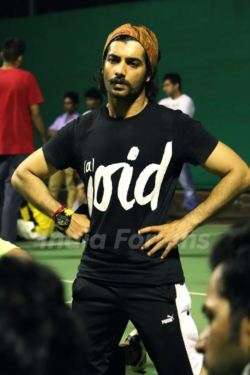 Ssharad Malhotra was at the Practise Sessions of BCL Team Kolkata Baabu Moshayes
