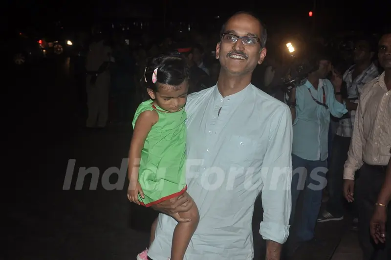 Rohan Sippy with his daughter at Aradhya Bachchan's Birthday Bash