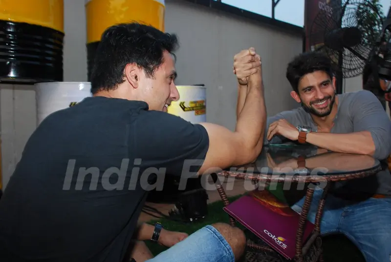 Iqbal Khan and Hussain Kuwajerwala at the Launch of Khatron Ke Khiladi - Darr Ka Blockbuster Return