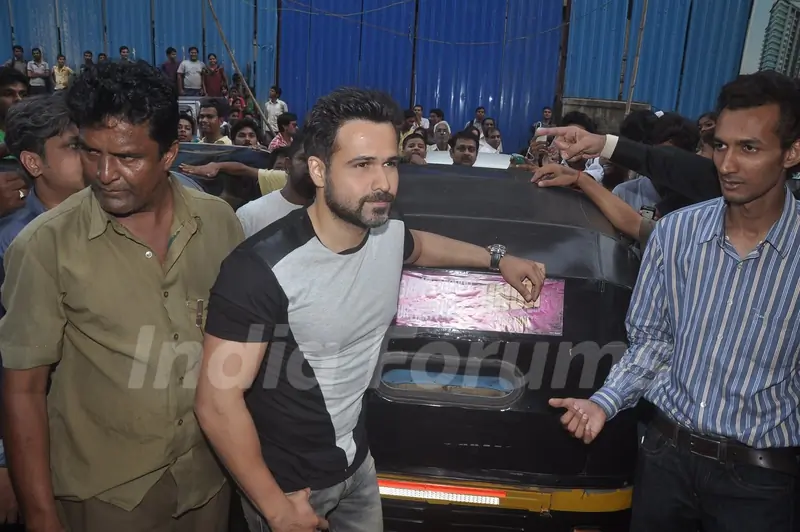 Emraan Hashmi poses for the media at the Promotions of Ungli