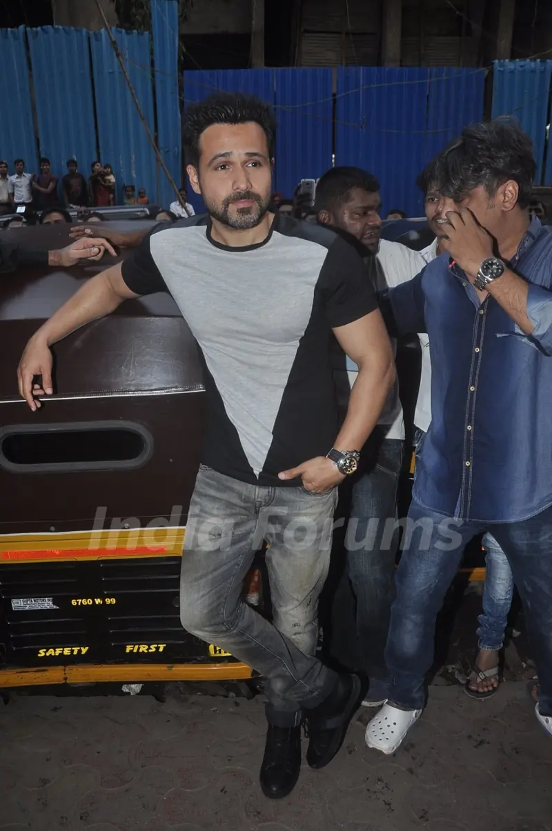 Emraan Hashmi was snapped at the Promotions of Ungli