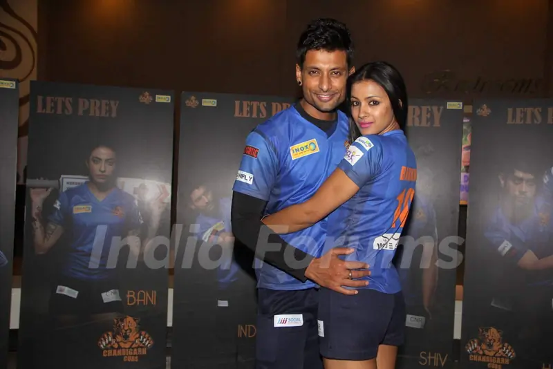 Indraneil Sengupta & Barkha Bisht at the Anthem Launch of BCL Team Chandigarh Cubs