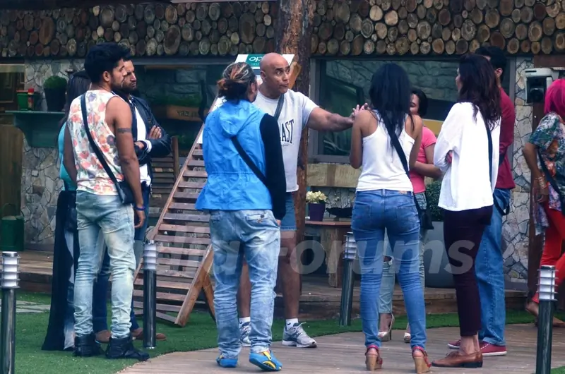 House-mates during the Judgement Day Task in Bigg Boss 8