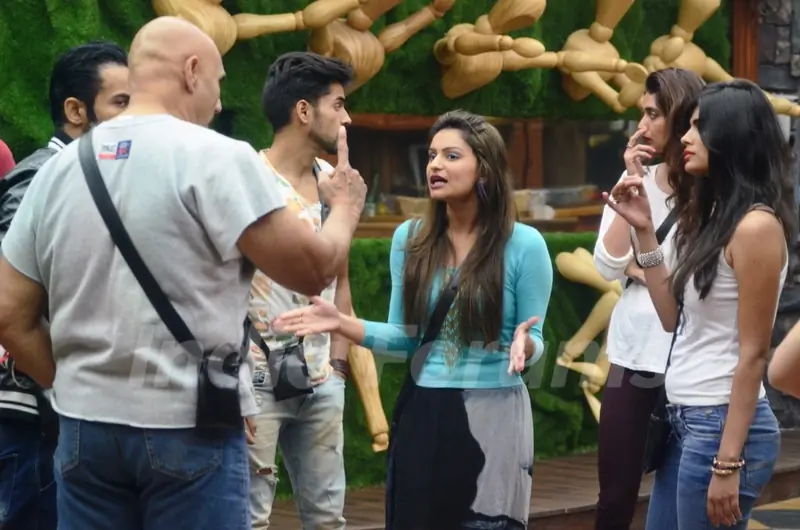 House-mates during the Judgement Day Task in Bigg Boss 8