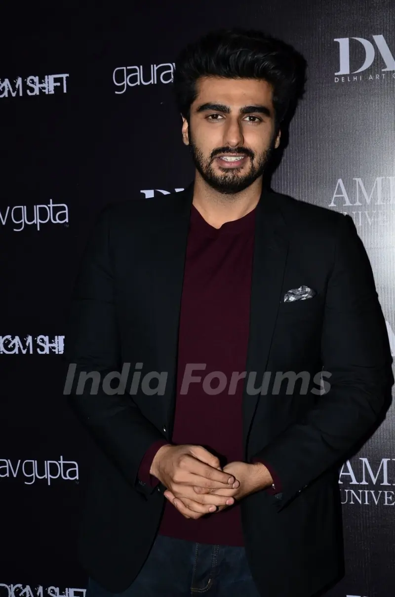 Arjun Kapoor poses for the media at Gaurav Gupta's Store Launch