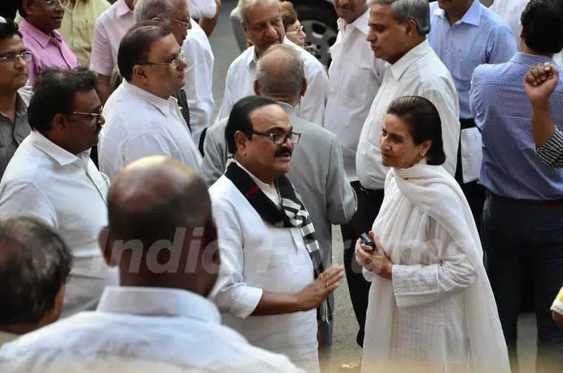 Chhagan Bhujbal was snapped at Murli Deora's Prayer Meet