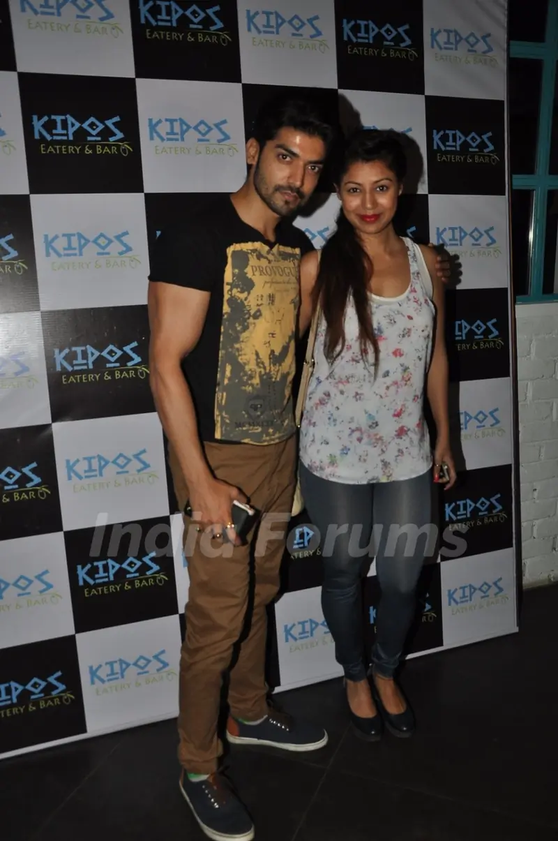 Gurmeet Choudhary & Debina at the Launch of Kipos Greek Restaurant