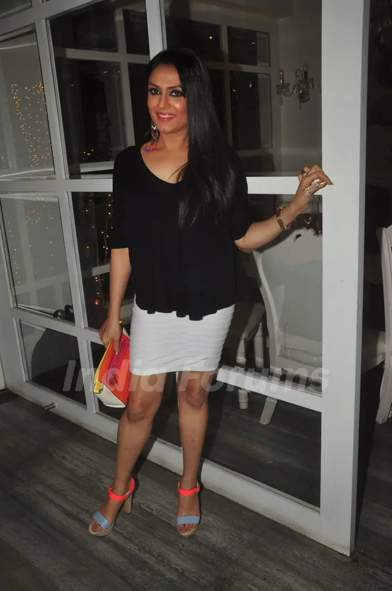 Anjali Mukhi poses for the media at the Success Bash of Doli Armaanon Ki