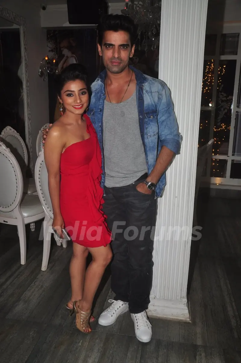 Mohit Malik and Neha Marda pose for the media at the Success Bash of Doli Armaanon Ki