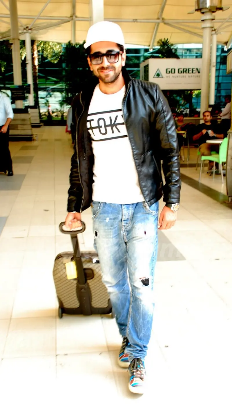 Ayushmann Khurrana was snapped at Airport