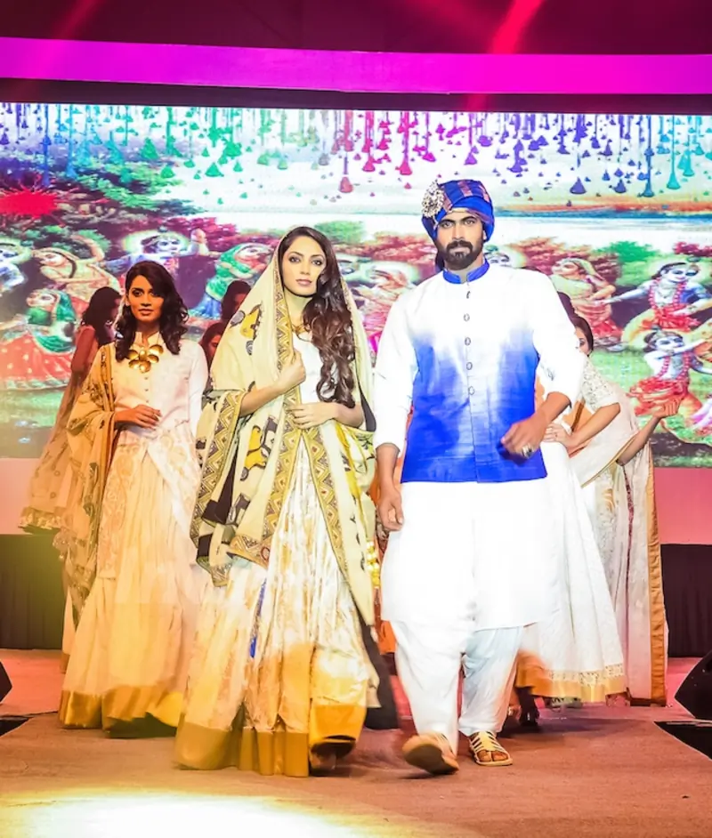 Rana Daggubati walks the ramp at HudHud Relief Fundraising Campaign