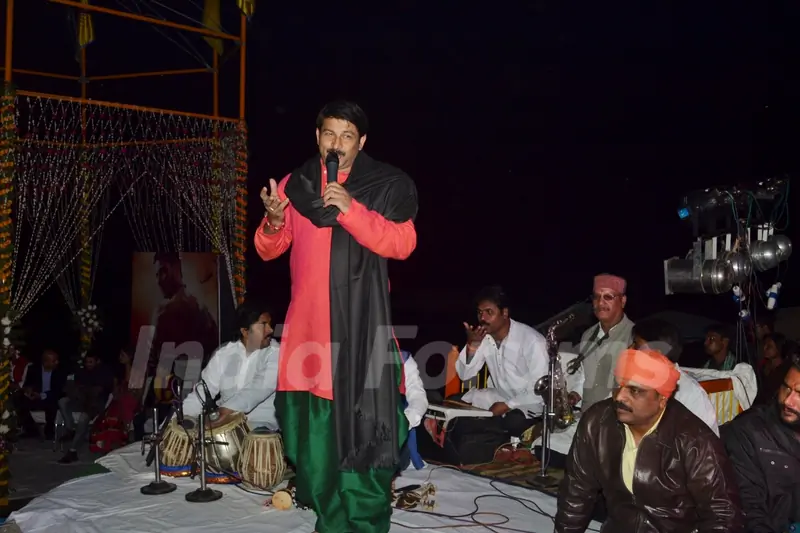 Manoj Tiwari addresses the Mahakumbh Launch in Varanasi