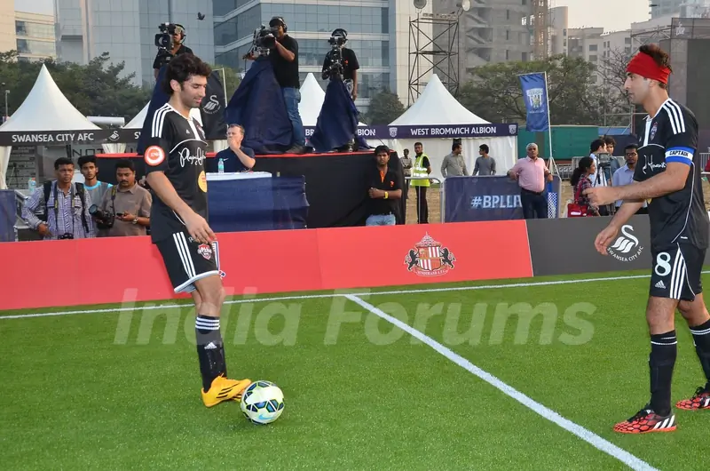 Aditya Roy Kapur snapped playing at Barclays Premier League