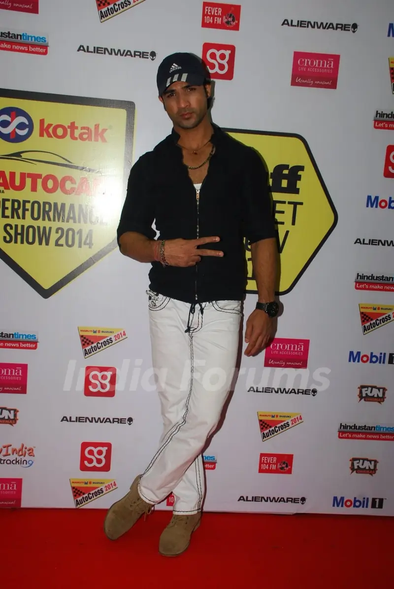 Mohammad Nazim poses for the media at Autocar Show