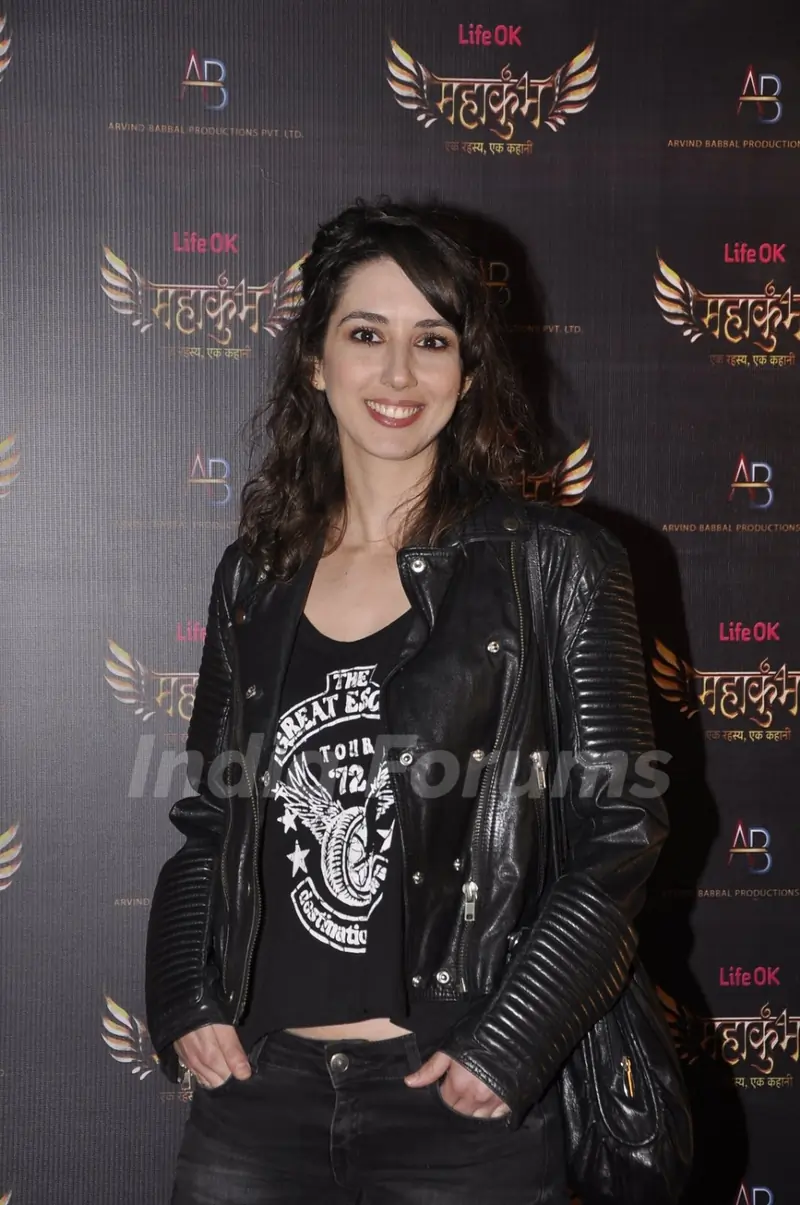 Cast of Mahakumbh poses for the media at the Launch