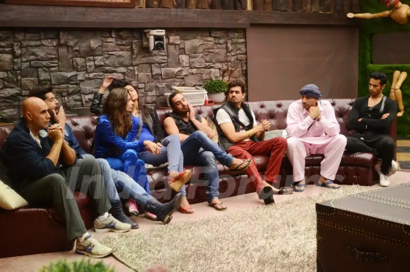 Contestants during the task Kabhi Haa Kabhi Naa on Bigg Boss 8