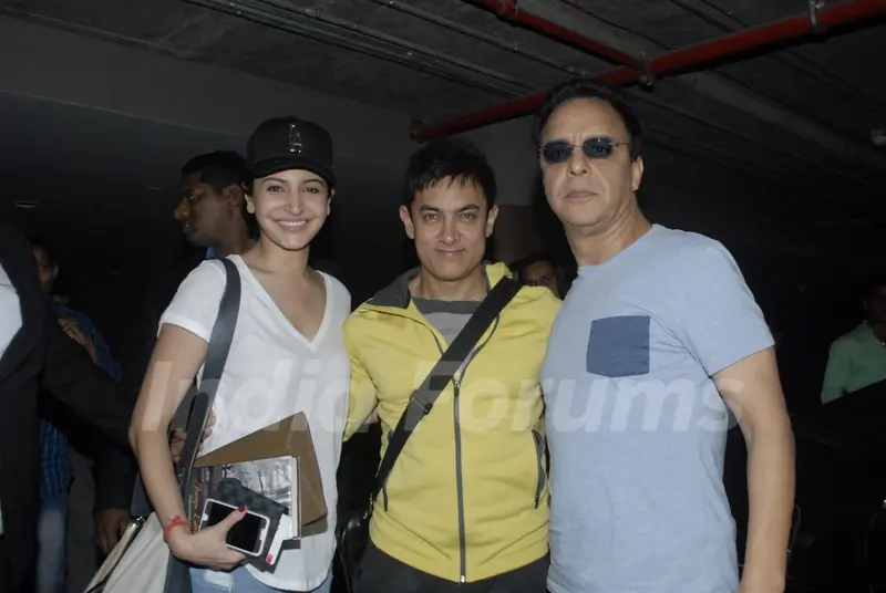 Team P.K. poses for the media at Airport while returning from Dubai
