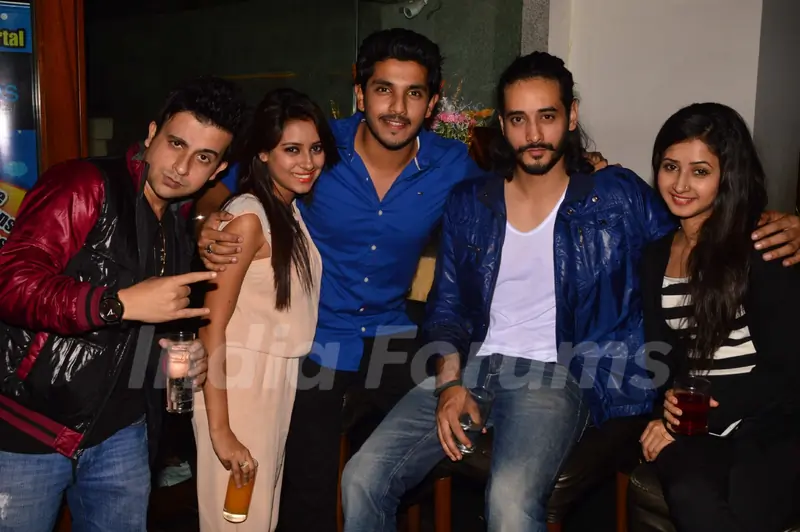 TV Celebs pose for the camera at India-Forums 11th Anniversary Bash