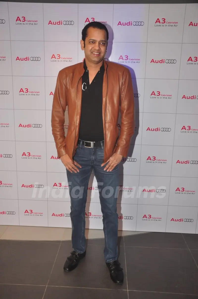 Rahul Mahajan poses for the media at the Launch of Audi A3