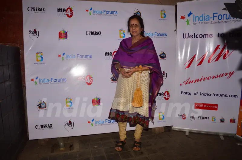 Usha Nadkarni poses for the camera at India-Forums 11th Anniversary Bash