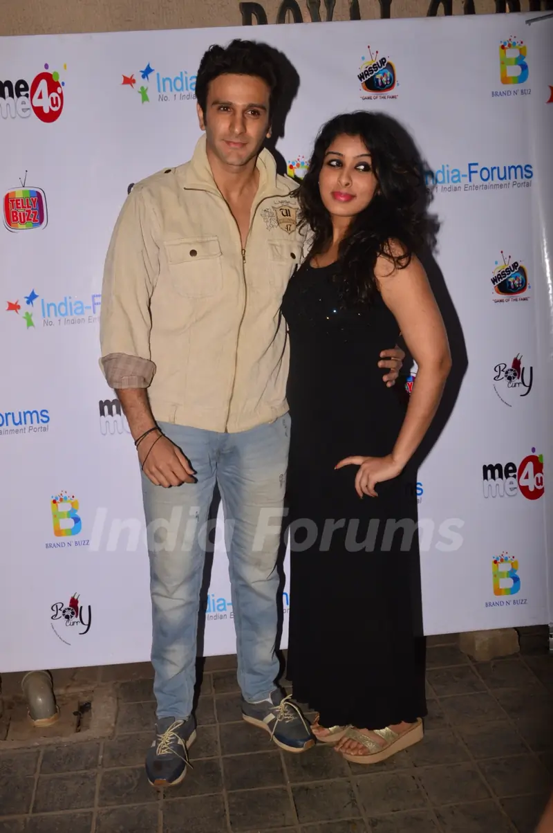 Karan Suchak poses with a friend at India-Forums 11th Anniversary Bash
